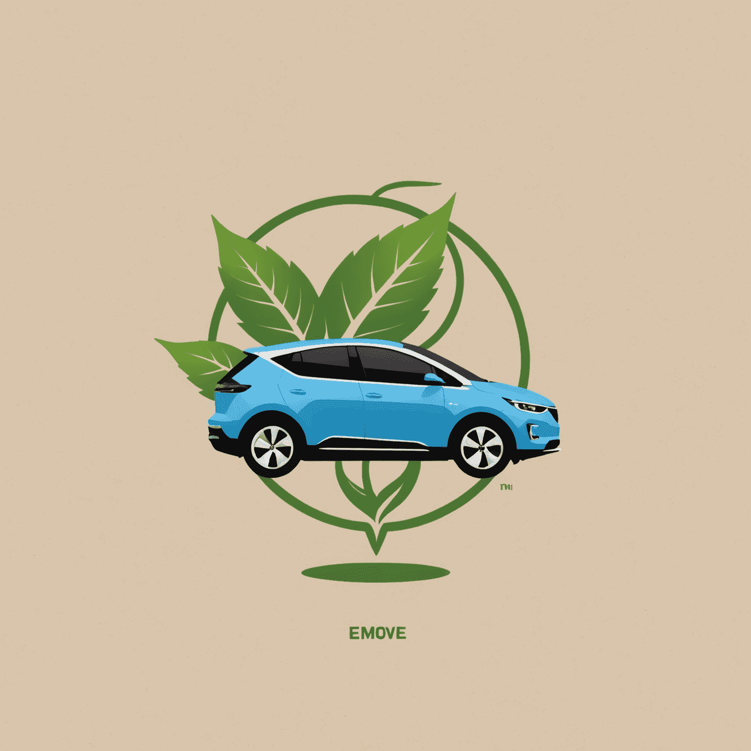 eMove logo featuring a stylized electric vehicle icon with a leaf motif, symbolizing sustainable transport