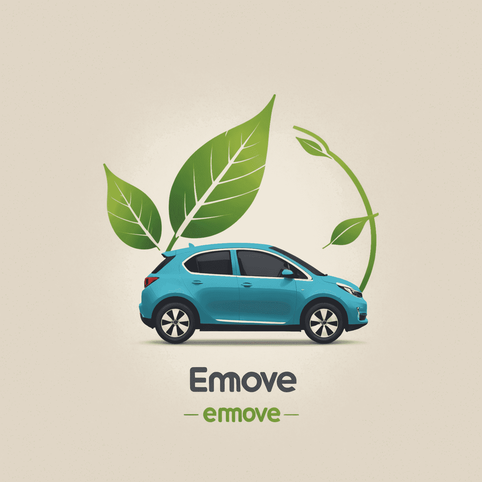 eMove logo featuring a stylized electric vehicle icon with a leaf motif, symbolizing sustainable transport