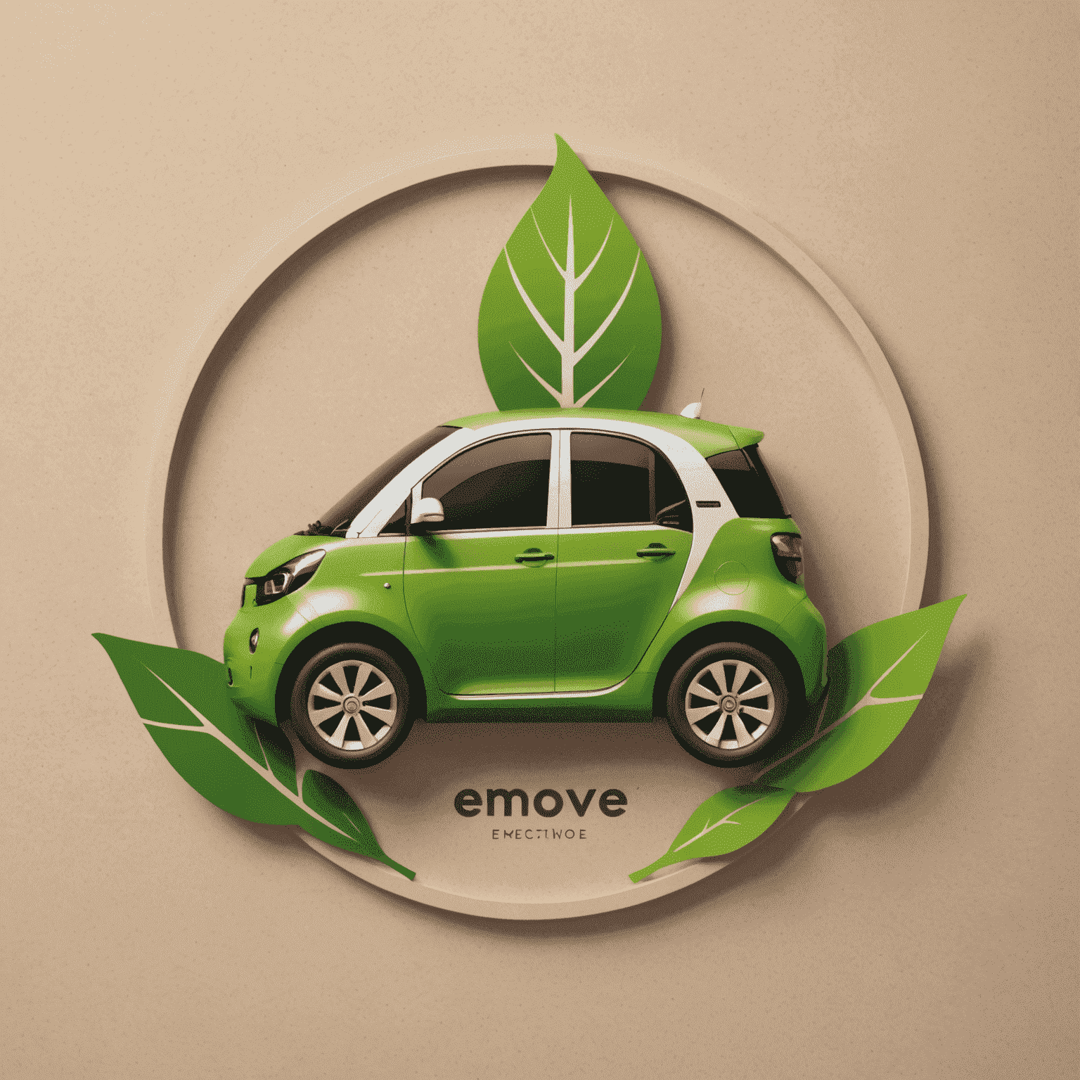 eMove logo featuring a stylized electric vehicle icon with a leaf motif, symbolizing sustainable transport