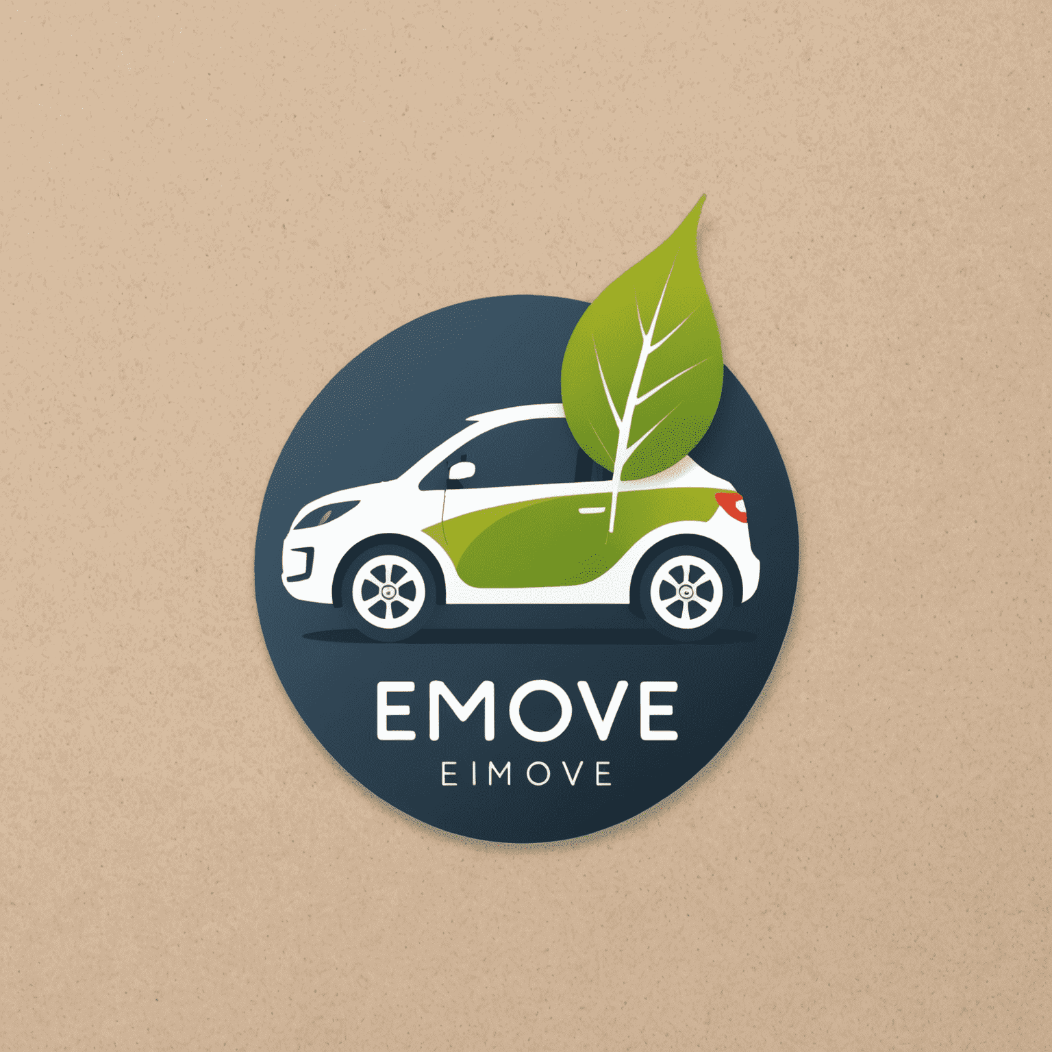 eMove logo featuring a stylized electric vehicle icon with a leaf motif, symbolizing sustainable transport